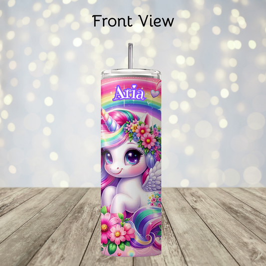 Personalized Magical Unicorn Tumbler 20oz