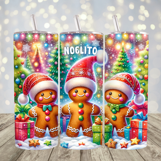Christmas Gingerbread Personalized Tumbler
