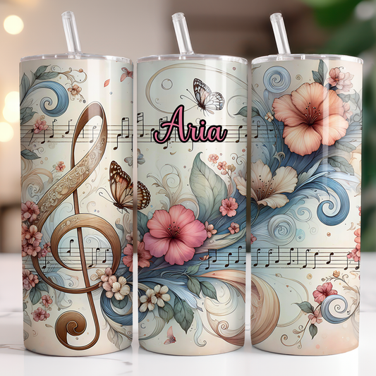 Personalized Music Tumbler 20oz